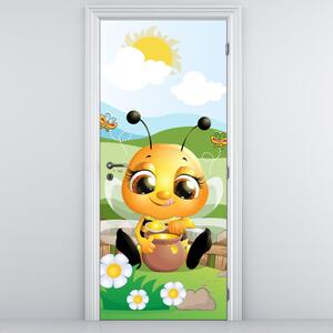 Foto tapeta za vrata - Pčelica (95x205cm)