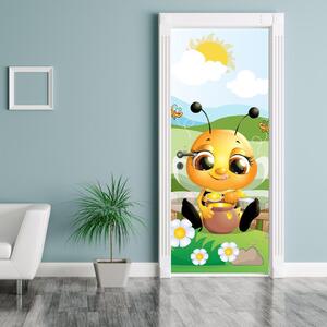 Foto tapeta za vrata - Pčelica (95x205cm)