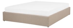 Zondo Bračni krevet 140 cm DIJON (s podnicom i prostorom za odlaganje) (bež). 1007230