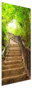 Foto tapeta za vrata - Lijepe stepenice u prirodi (95x205cm)