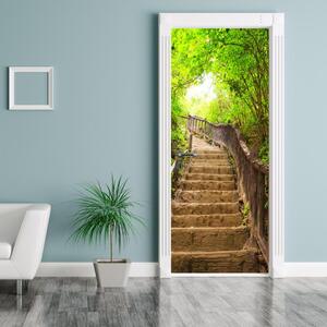 Foto tapeta za vrata - Lijepe stepenice u prirodi (95x205cm)