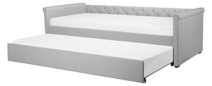 Zondo Krevet na razvlačenje 80 cm LISABON (s podnicom) (svijetlo siva). 1022716