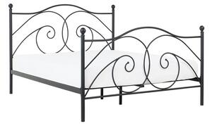 Zondo Bračni krevet 140 cm DIROU (s podnicom) (crna). 1022654