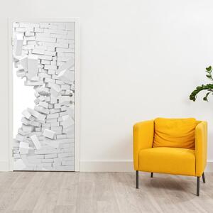 Foto tapeta za vrata - Zid od cigli (95x205cm)
