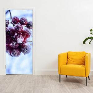 Foto tapeta za vrata - Smrznuto voće (95x205cm)