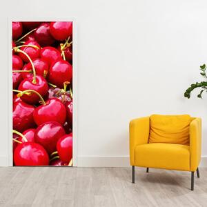 Foto tapeta za vrata - Crvene trešnje (95x205cm)