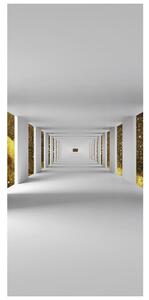 Foto tapeta za vrata - Tunel sa zlatnim nebom (95x205cm)