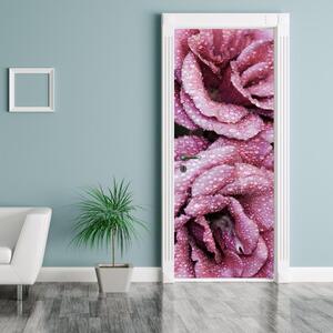 Foto tapeta za vrata - Rosa na ružama (95x205cm)
