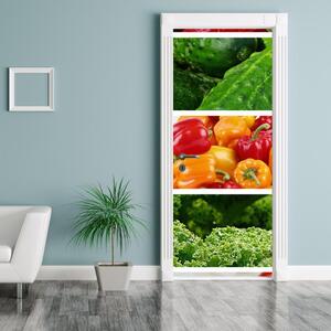 Foto tapeta za vrata - Povrće (95x205cm)