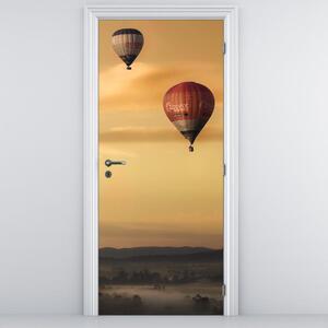 Foto tapeta za vrata - Leteći baloni (95x205cm)
