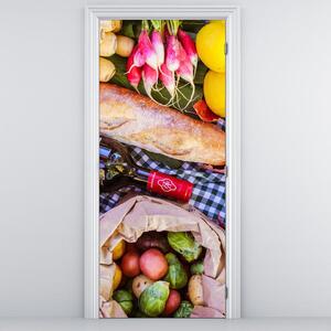 Foto tapeta za vrata - povrće (95x205cm)