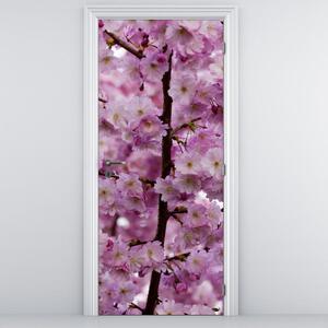 Foto tapeta za vrata - cvijetovi stabla jabuke (95x205cm)
