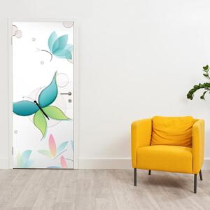 Foto tapeta za vrata - apstraktni leptir (95x205cm)