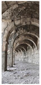 Foto tapeta za vrata - kameni tunel (95x205cm)