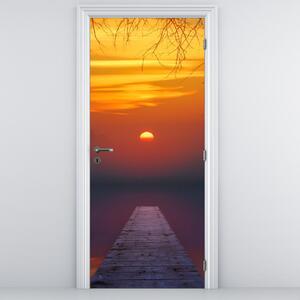 Foto tapeta za vrata - Most na zalasku sunca (95x205cm)
