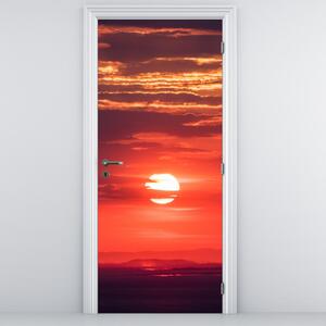 Foto tapeta za vrata - Šareno sunce (95x205cm)