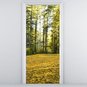 Foto tapeta za vrata - Šuma u jesen (95x205cm)