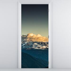 Foto tapeta za vrata - Visoki planinski vrhovi (95x205cm)