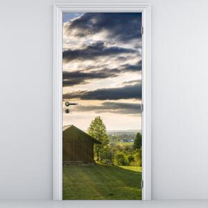 Foto tapeta za vrata - Šumska koliba (95x205cm)