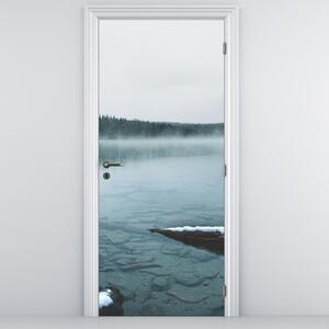 Foto tapeta za vrata - Ledeno nordijsko jezero (95x205cm)