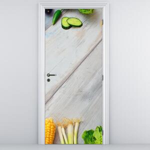Foto tapeta za vrata - Povrće (95x205cm)
