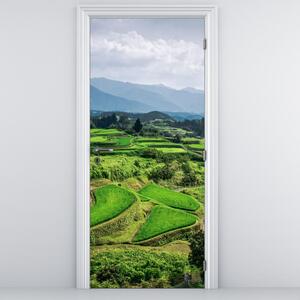 Foto tapeta za vrata - Rižina polja (95x205cm)