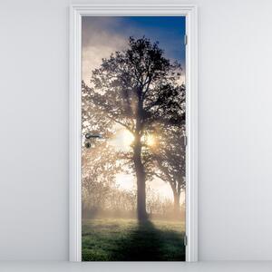 Foto tapeta za vrata - Stablo u magli (95x205cm)