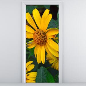 Foto tapeta za vrata - Žuto cvijeće (95x205cm)