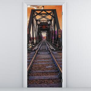 Foto tapeta za vrata - Željeznički most (95x205cm)