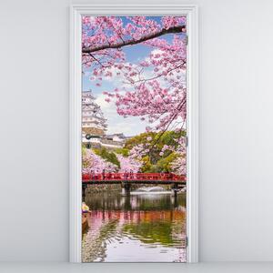 Foto tapeta za vrata - Japanske trešnje (95x205cm)