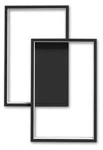 Galaxis Polaris LED luster 45W 42x30x6 cm crni