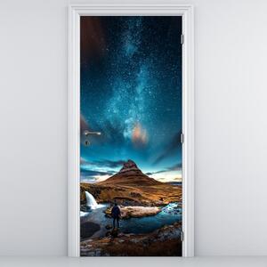 Foto tapeta za vrata - Plava Mliječna staza (95x205cm)