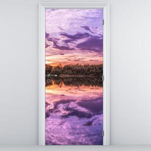 Foto tapeta za vrata - Ljubičasto nebo (95x205cm)