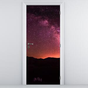 Foto tapeta za vrata - Ružičasti Mliječni put (95x205cm)