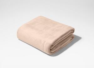 Krem deka od mikropliša VIOLET, 170x200 cm