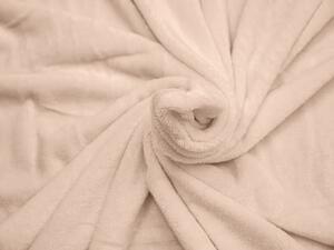 Krem deka od mikropliša VIOLET, 170x200 cm