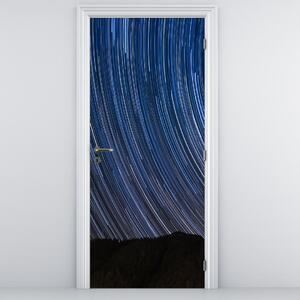 Foto tapeta za vrata - Noćne zvijezde i nebo (95x205cm)