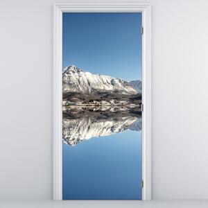Foto tapeta za vrata - Planine i njihov odraz (95x205cm)
