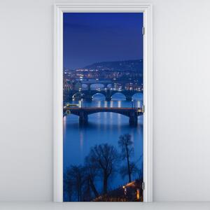 Foto tapeta za vrata - Praški mostovi (95x205cm)