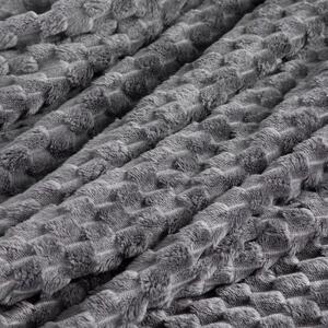 Coarse deka u sivoj boji s modernim uzorkom Širina: 150 cm | Duljina: 200 cm