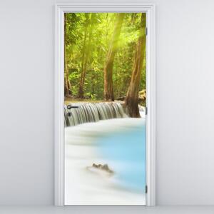 Foto tapeta za vrata - Huai Mae Kamin, slapovi u šumi (95x205cm)