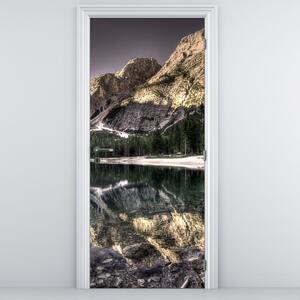 Foto tapeta za vrata - Jezero u planinama (95x205cm)