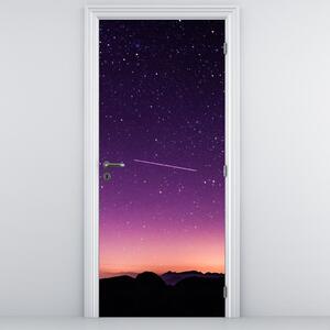 Foto tapeta za vrata - Nebo sa zvijezdom padalicom (95x205cm)
