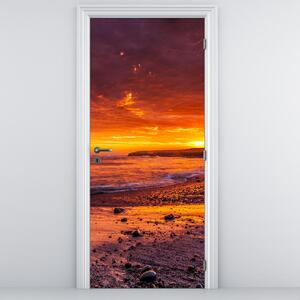 Foto tapeta za vrata - Zalazak sunca uz more (95x205cm)