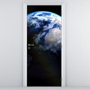 Foto tapeta za vrata - Planet Zemlja (95x205cm)