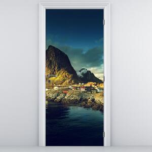Foto tapeta za vrata - Ribarsko selo u Norveškoj (95x205cm)