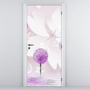 Foto tapeta za vrata - Na rijeci cvijeća (95x205cm)