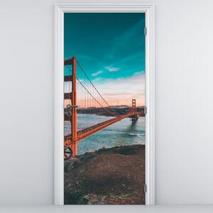 Foto tapeta za vrata - Golden Gate (95x205cm)