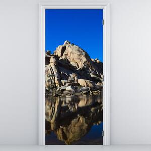 Foto tapeta za vrata - Zrcaljenje stijena (95x205cm)