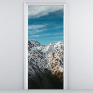Foto tapeta za vrata - Snježni vrhovi (95x205cm)